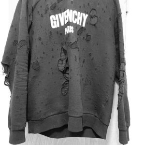 Givenchy Paris Destroyed Hoodie Men’s Large